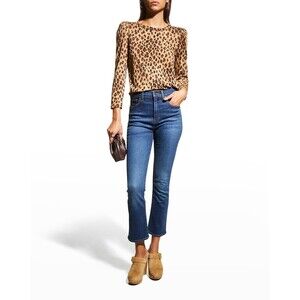 Veronica Beard Carly Kick-Flare Jean, Bright Blue, 24